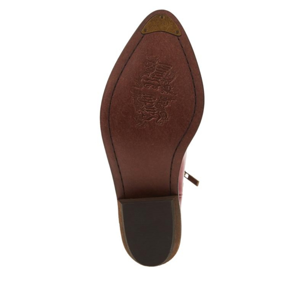 Lucky Brand Chantelx Western-Inspired Leather Bootie - Picture 2 of 10
